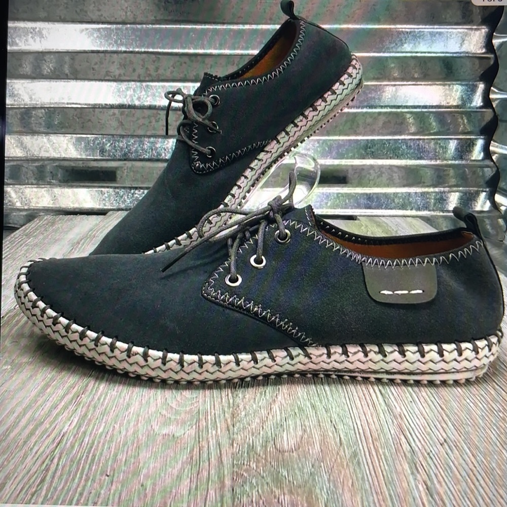 Fashion Casual Derby Gray Moc Low Top Sneakers Size 12